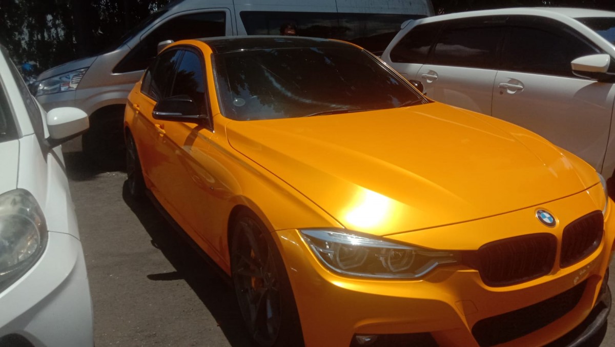 Mobil Wahyu Kenzo yang diamankan Satreskrim Polresta Malang Kota. (Foto: Galih Rakasiwi/jatimnow.com)