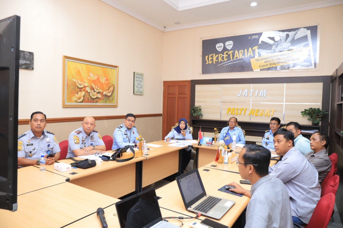 Rapat pembahasan Lapas Terpadu Kota Pasuruan. (Foto: Humas Kemenkumham Jatim for jatimnow.com)