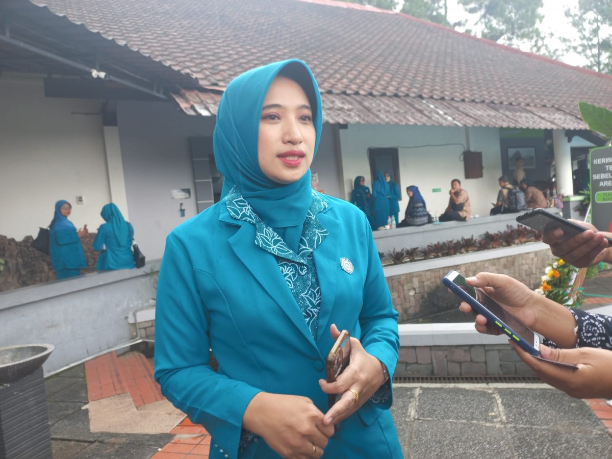 Ketua TP PKK Kabupaten Mojokerto, Shofiya Hana Al Barra. (Foto: Achmad Supriyadi/jatimnow.com)