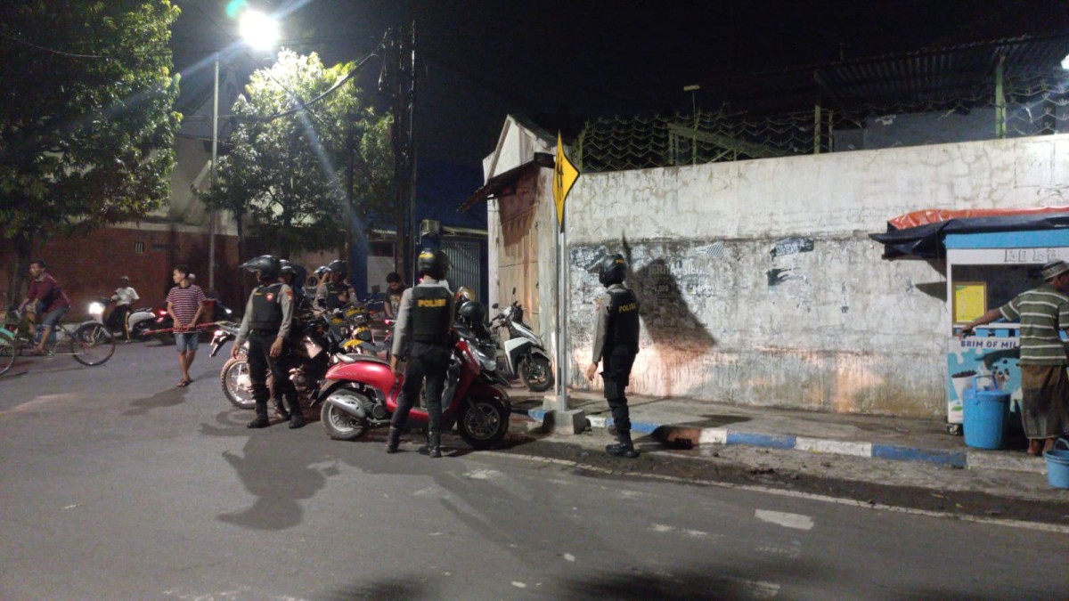 Lokasi kejadian pembacokan (Foto: Humas Polres Pasuruan Kota)