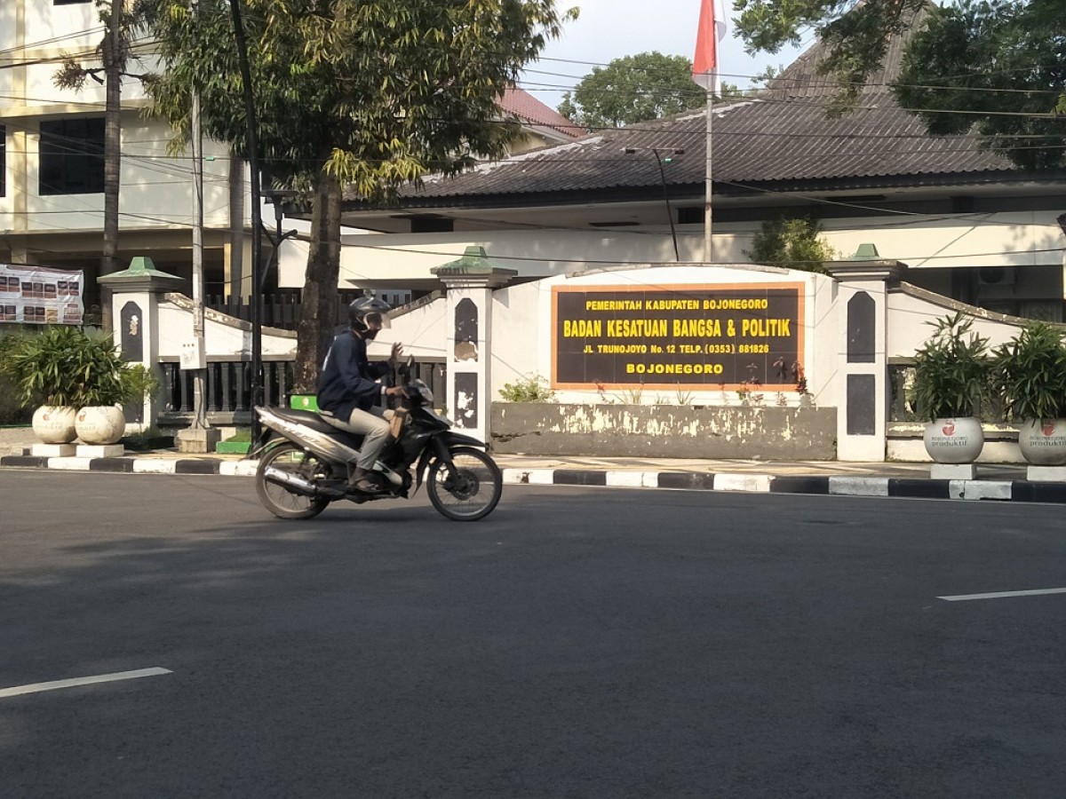 Kantor Bakesbangpol Kabupaten Bojonegoro. (Foto: Misbahul Munir/jatimnow.com)