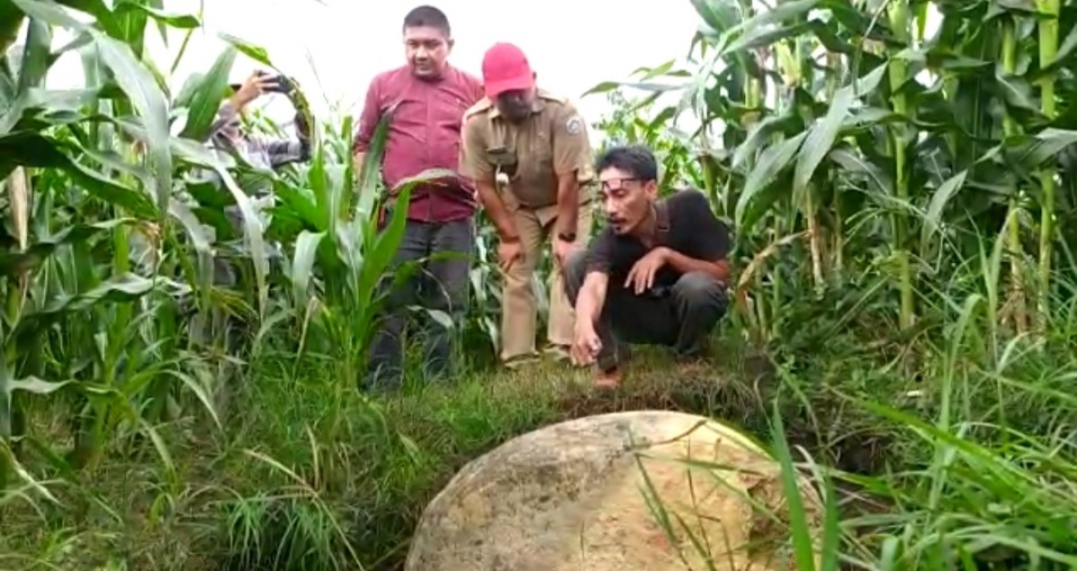 Prasasti Sambangan di Kecamatan Modo, Lamongan. (Foto: Adyad Ammy Iffansah/jatimnow.com)