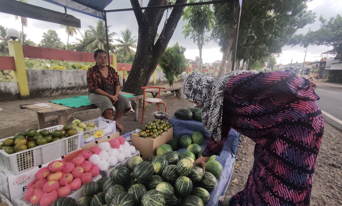 Pedagang Buah di Banyuwangi Perbanyak Stok Blewah selama Ramadan