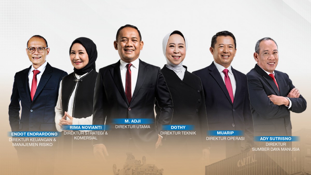 Jajaran Direksi PT Pelindo Terminal Petikemas, 1 Maret 2023. (Foto: Humas PT Pelindo)