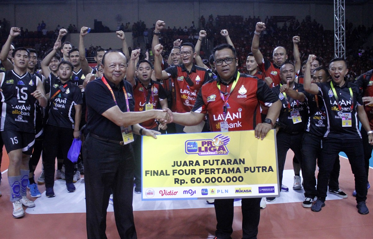 Jakarta LavAni Allo Bank juara putaran pertama final four PLN Mobile Proliga 2023 (foto: Media Officer Proliga for jatimnow.com)