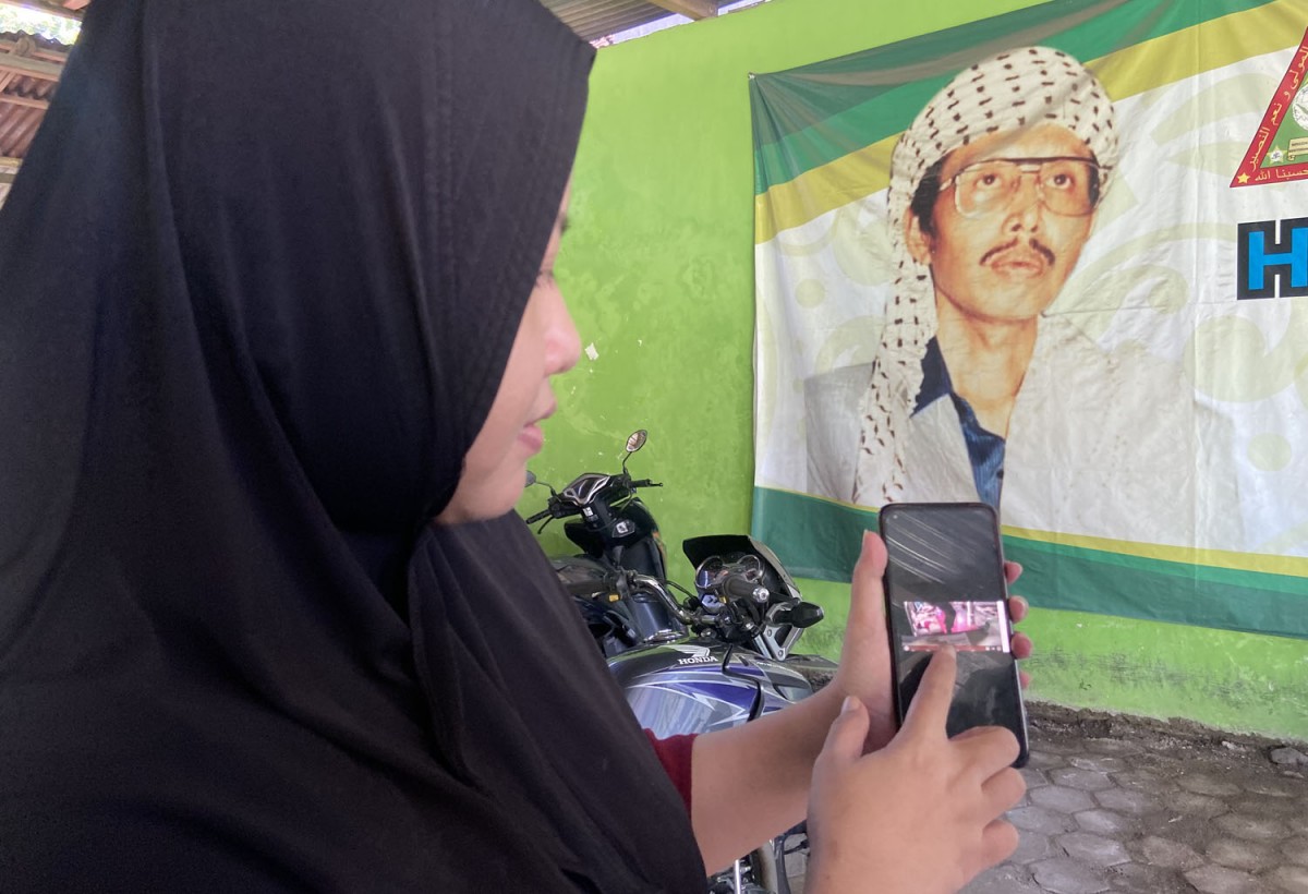 Rekaman CCTV percobaan pencurian di Ponpes Mambaul Hikmah Ponorogo (Foto: Ahmad Fauzani/jatimnow.com)