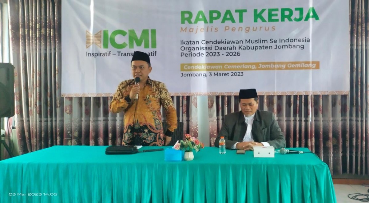 ICMI Jombang menyoroti tiga permasalahan yang dihadapi masyarakat dalam rapat kerja. (foto: ELok Aprianto/jatimnow.com)