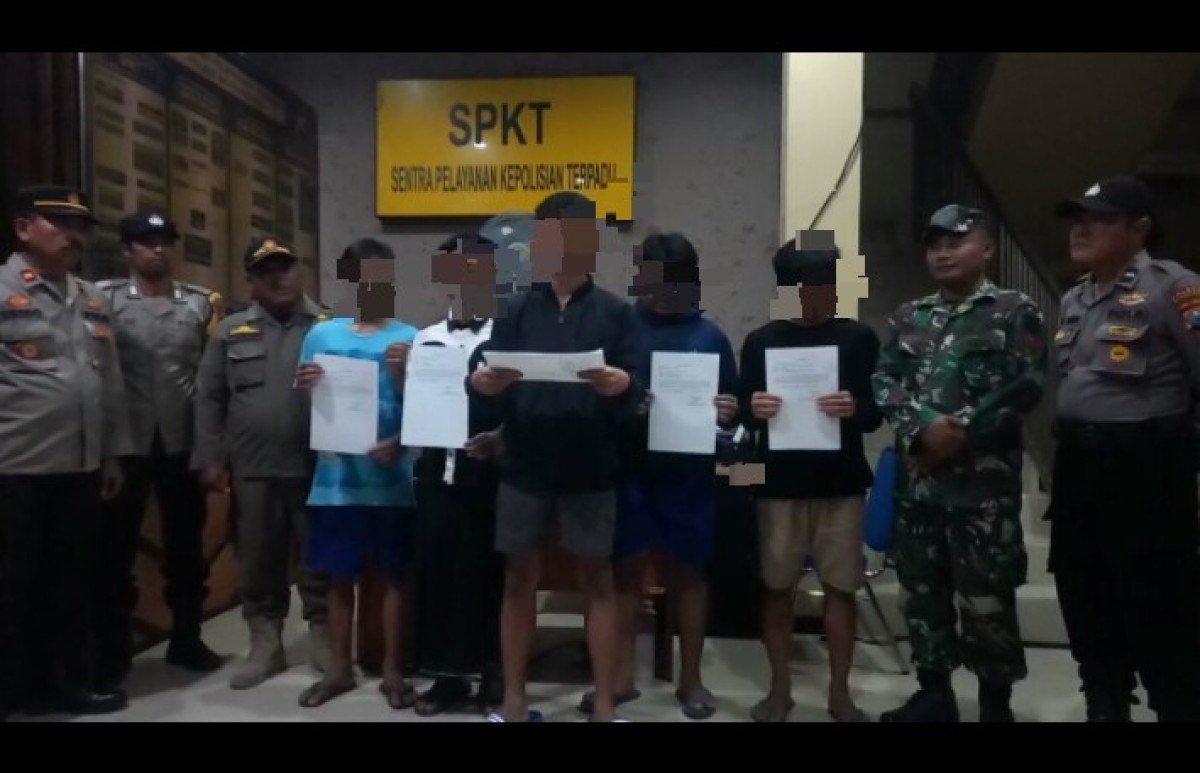 Lima Remaja asal Bojonegoro Ditangkap saat Perang Sarung, Endingnya Begini