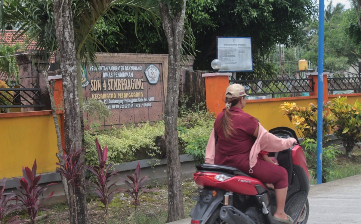 SDN Sumberagung Kabupaten Banyuwangi. (foto: Eko Purwanto/jatimnow.com)