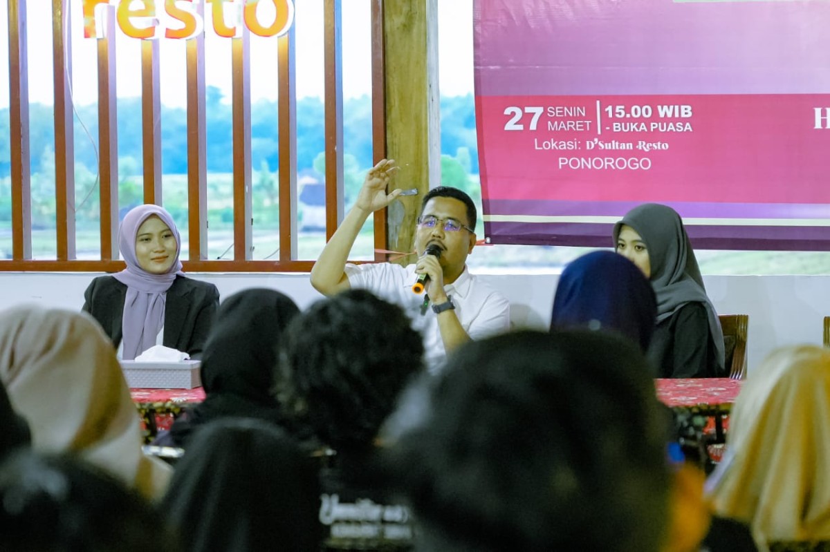 Roadshow kedua ‘Tadarus Politik Milenial’ berlangsung di Ponorogo. (Foto: Fad for jatimnow.com)