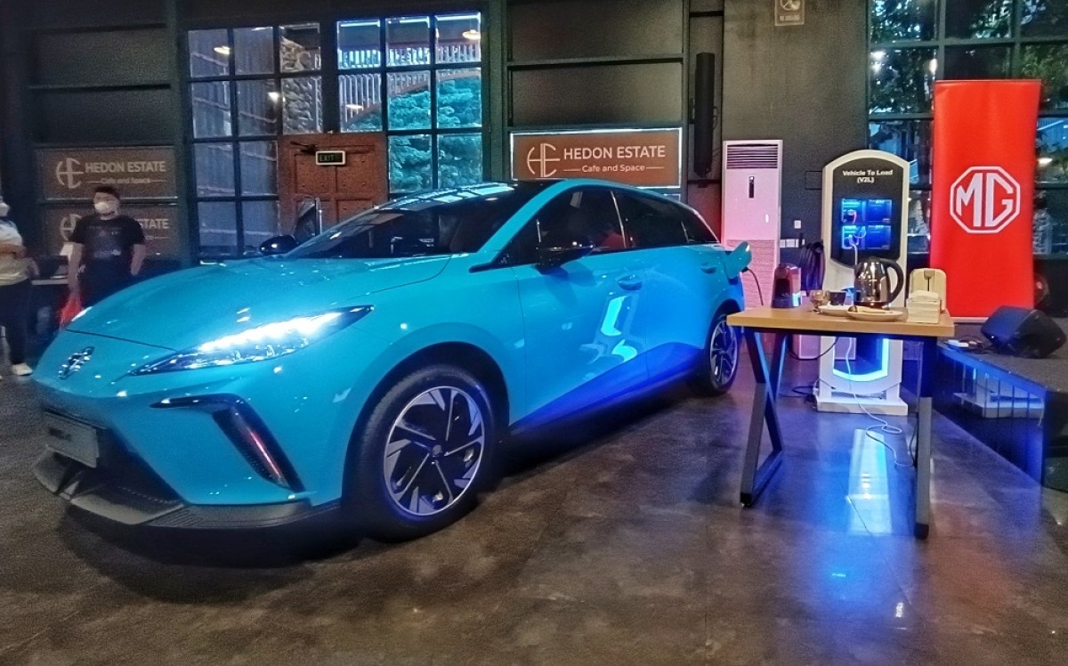 MG4 EV dilaunching di Surabaya. (Foto: MG Motors Indonesia)