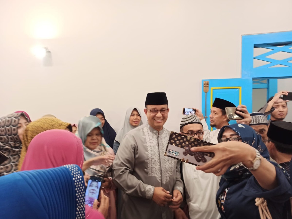 Anies Baswedan saat di Desa Tegalsari Ponorogo. (Foto: Endro for jatimnow.com)