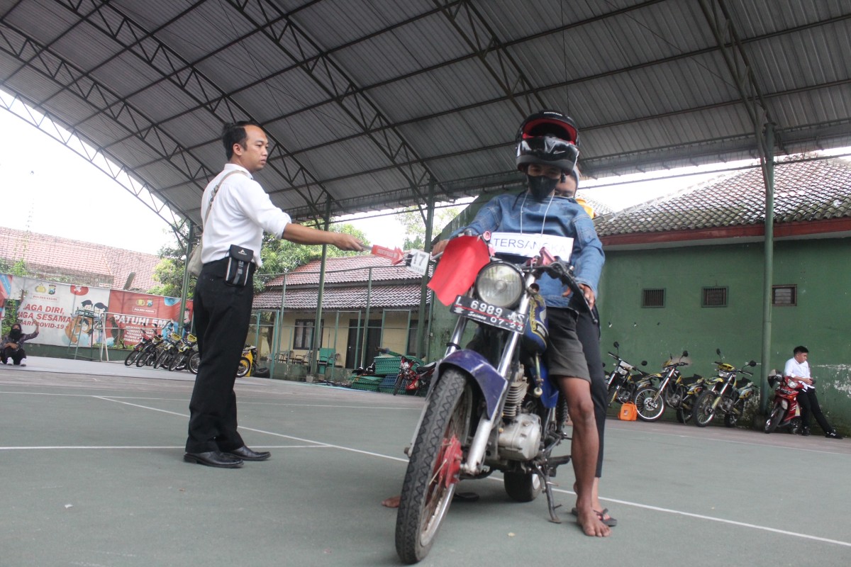 Proses rekonstruksi di Polres Kediri (Foto: Polres Kediri/jatimnow.com)