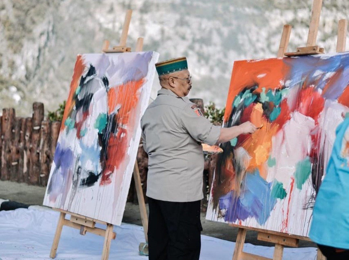 Kasespim Lemdiklat Polri Gelar Gadog Art Festival