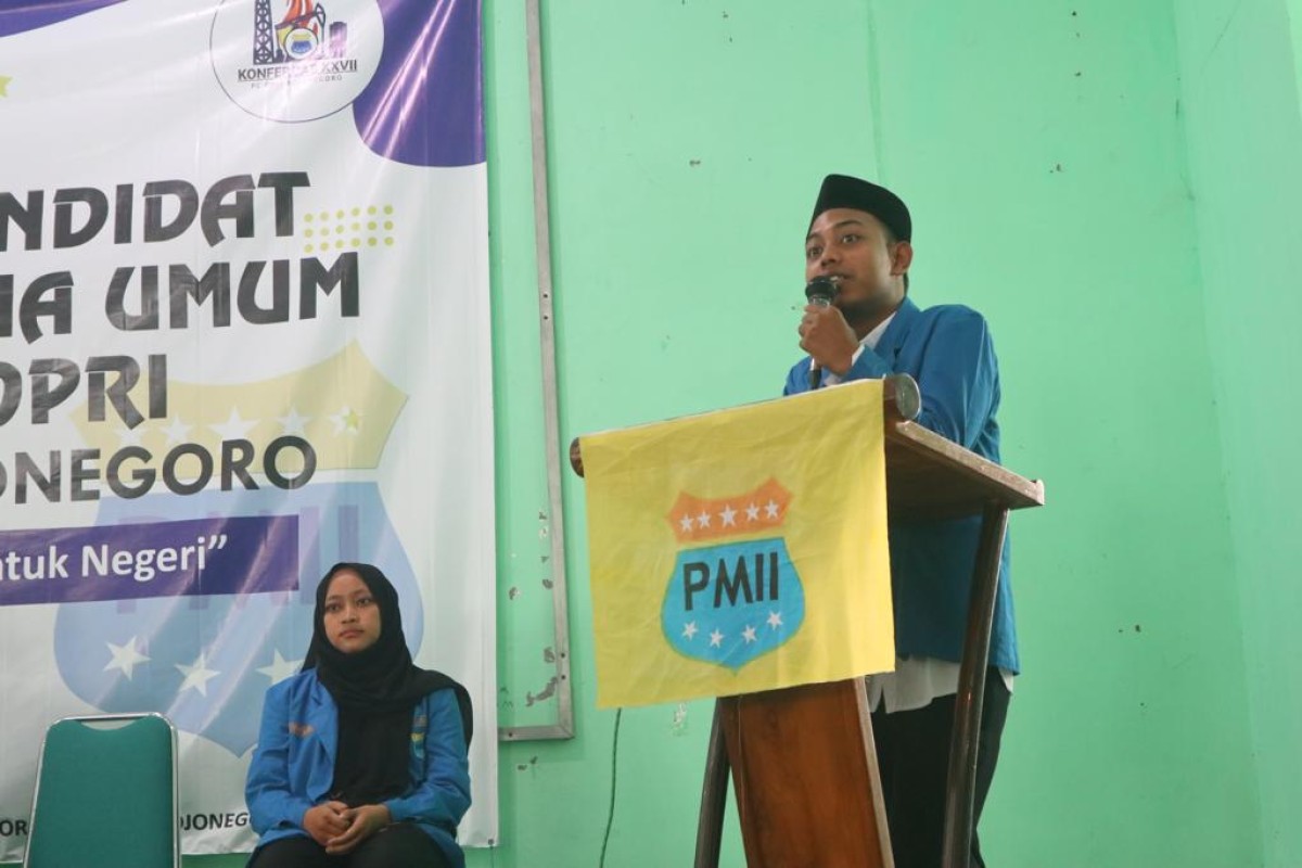 Ketua Umum PC PMII Bojonegoro Danang Prasetyo (Foto: Syahrizal for Jatimnow.com)