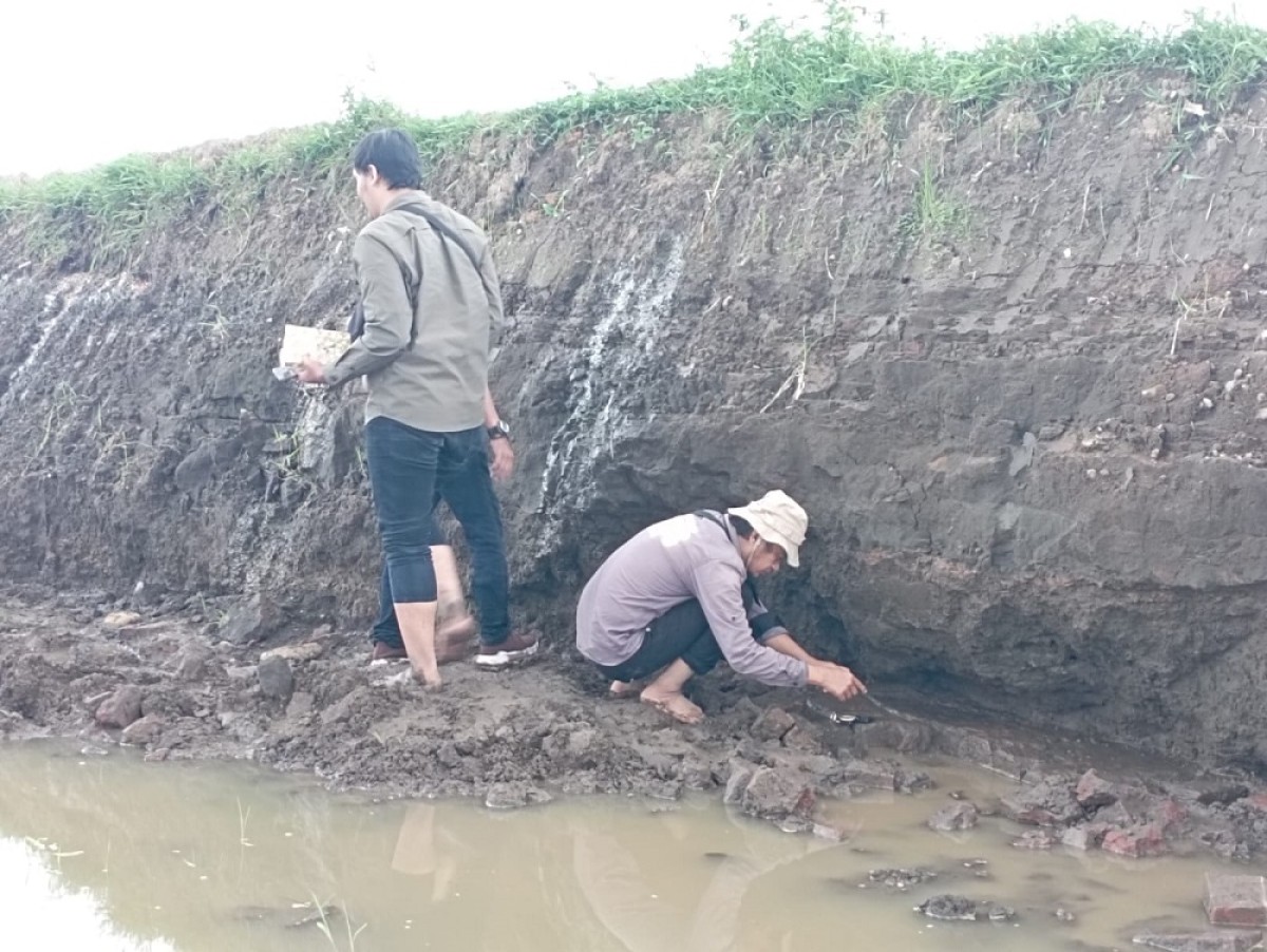 Lokasi penemuan situs kuno di areal tambang galian C di Dusun Balak Kidul, Desa Balak, Kecamatan Songgon. (Foto-foto: Eko Purwanto/jatimnow.com)