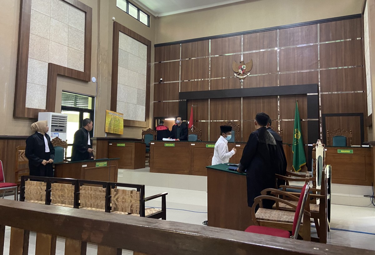 Sidang tuntutan kasus pengeroyokan santri Ponpes Gontor Ponorogo (Foto: Ahmad Fauzani/jatimnow.com)