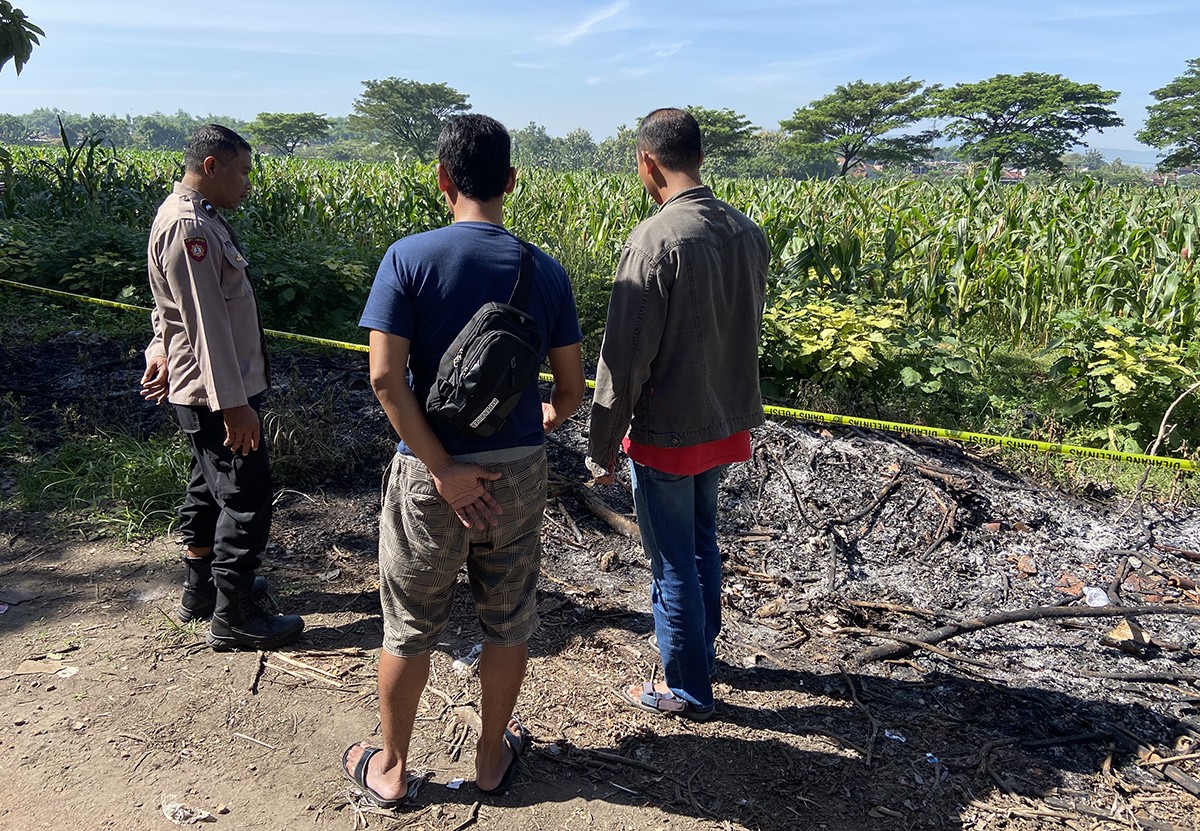 Lokasi dugaan pembunuhan perempuan di Ponorogo. (foto: Ahmad Fauzani/Jatimnow.com)