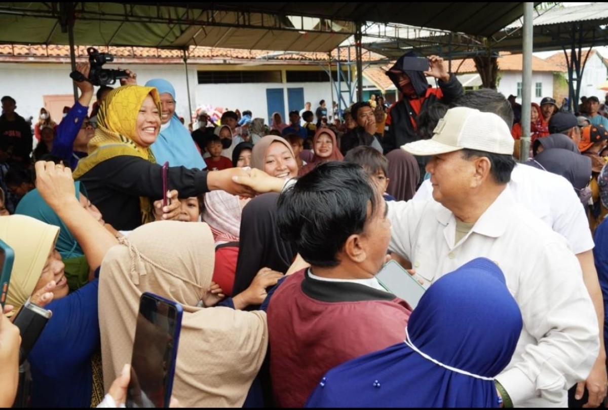 Prabowo Subianto saat melakukan safari politik di Banyuwangi, Jawa Timur. (dok jatimnow.com)