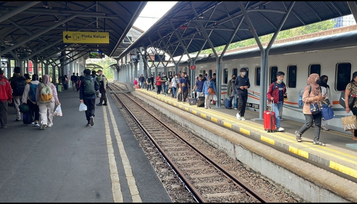 Suasana di stasiun kereta api di wilayah kerja Daop 8 (Foto: PT KAI Daop 8 for jatimnow.com)