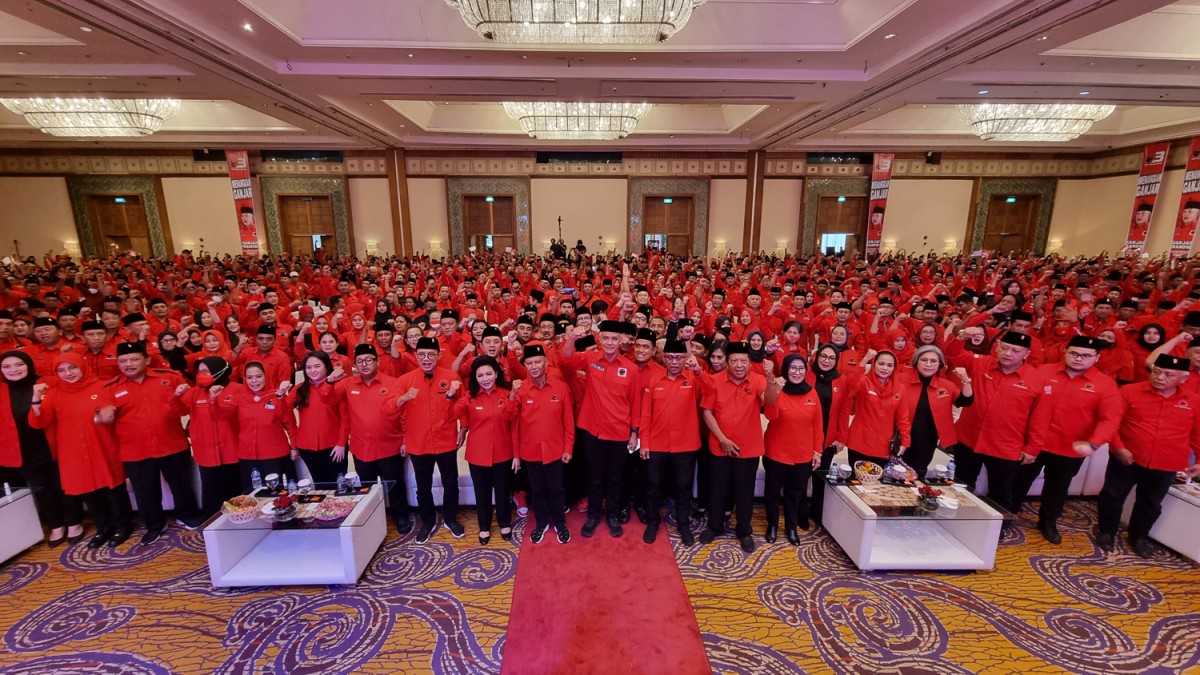 Safari politik Ganjar Pranowo di Surabaya.(Zain Ahmad/jatimnow.com)