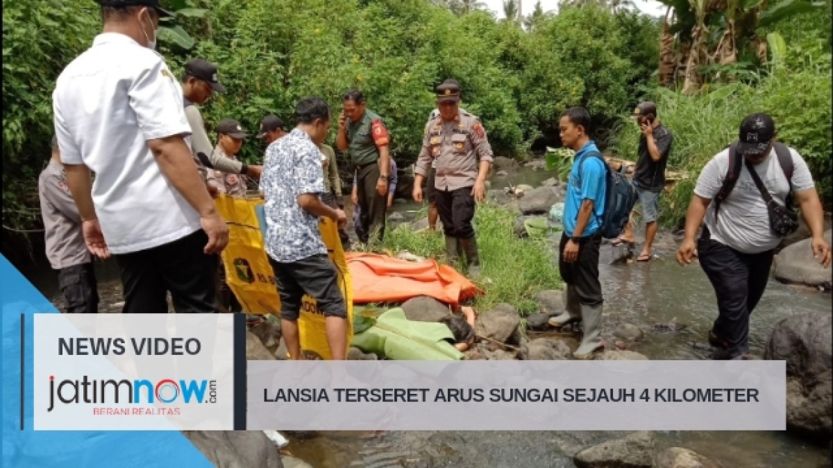 Lansia Terseret Arus Sungai Sejauh 4 Kilometer