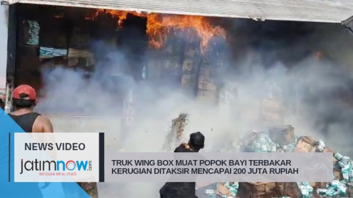 Truk Muat Popok Bayi Terbakar Kerugian Ditaksir Mencapai 200 Juta Rupiah