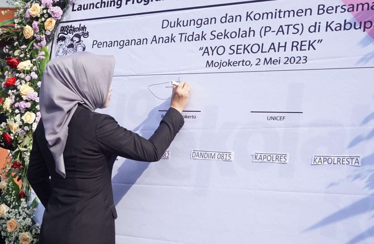 Entaskan Anak Tidak Sekolah, Pemkab Mojokerto Gandeng UNICEF