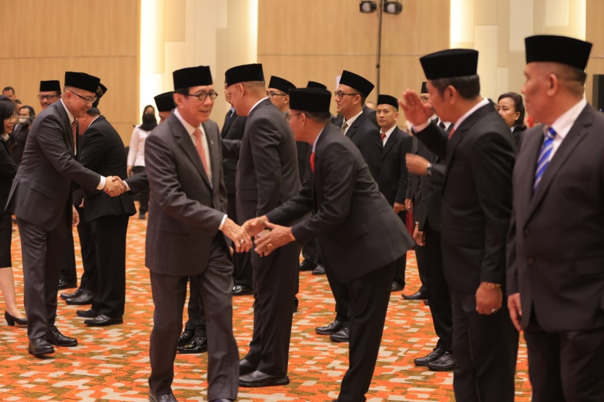 Pelantikan PAW MPWN dan Majelis Kehormatan Notaris Wilayah (MKNW) di Jakarta. (Foto: Humas Kemenkumham Jatim)