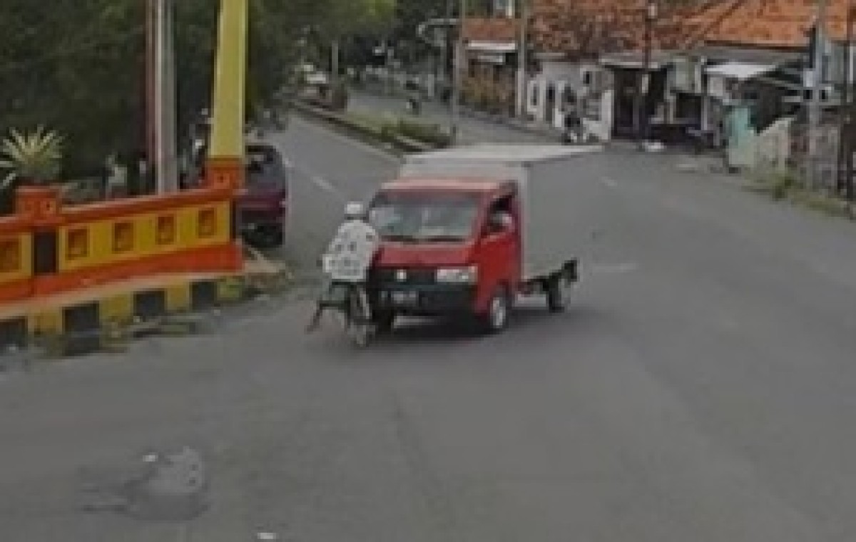 Tangkapan layar CCTV.