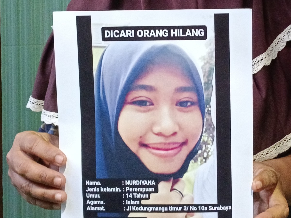 Foto  Nurdiyana semasa hidup.(foto:Rama Indra/jatimnow.com)