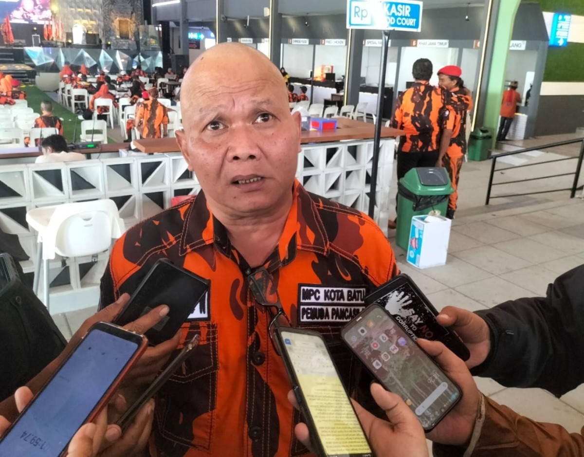 Ketua MPC Pemuda Pancasila Kota Batu, Endro Wahyu Wijoyono. (Galih Rakasiwi/jatimnow.com)