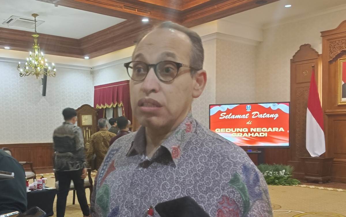 Staf Ahli Bidang Hubungan Antarlembaga dan Kementerian Luar Negeri, Muhsin Syihab. (Foto-foto: Rama Indra/jatimnow.com)
