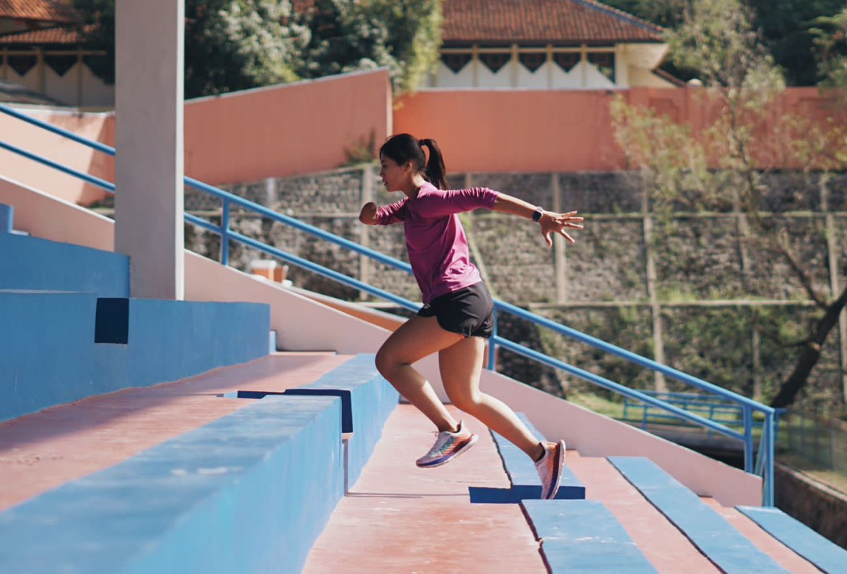 Nanda Mei latihan di Solo (Foto: Nanda Mei for jatimnow.com)