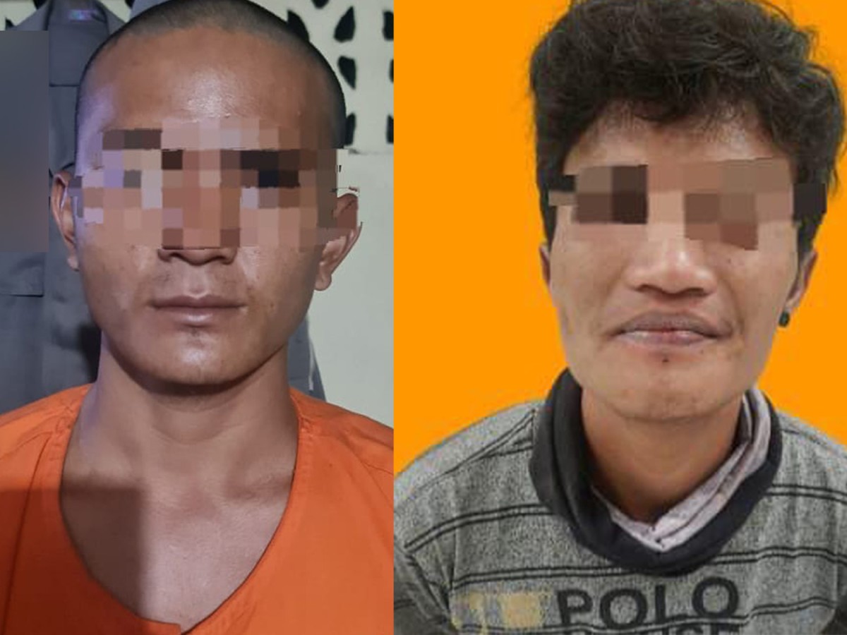 Kolase dua pencuri kambuhan asal Blitar yang beraksi di Kediri (Foto: Polres Kediri)