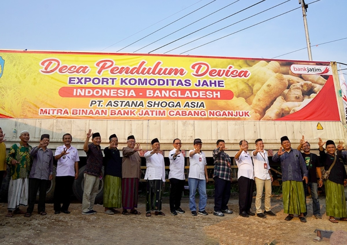 Kesiapan ekspor jahe PT Astana Shoga Asia, ke Bangladesh (Foto: Bank Jatim for jatimnow.com)