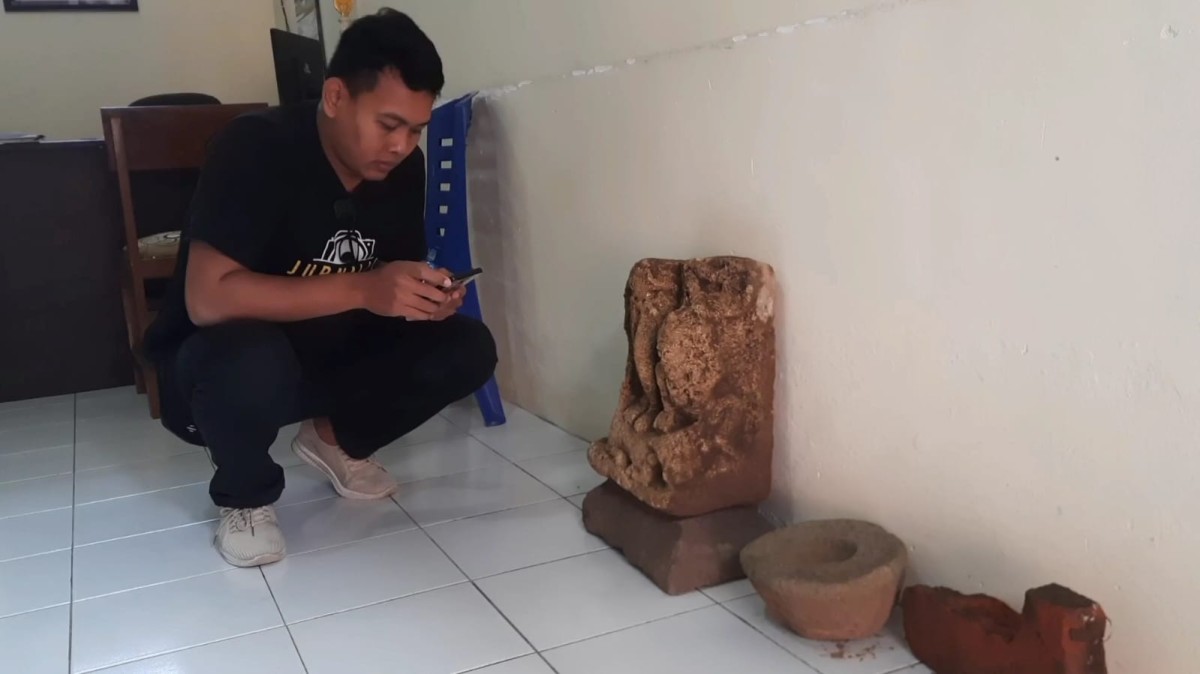Arca yang ditemukan warga Trenggalek (Foto-foto: Bramanta Pamungkas/jatimnow.com)