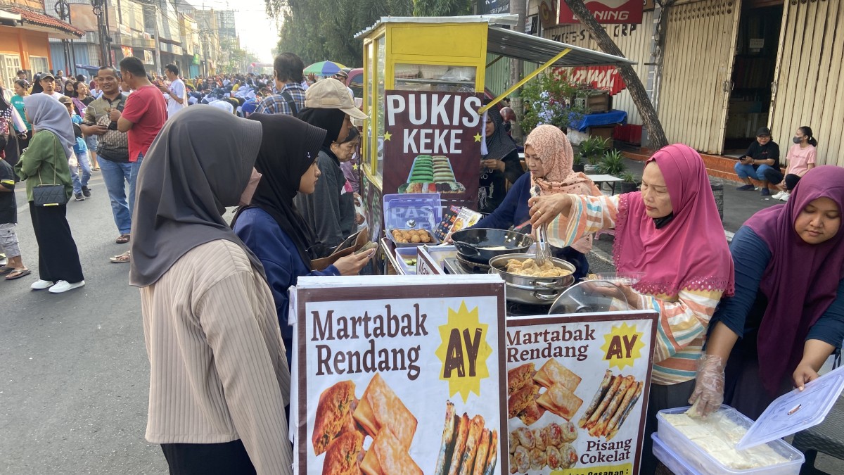Suasana CFD Jalan Dhoho Kota Kediri. (Foto : Yanuar Dedy/jatimnow.com)