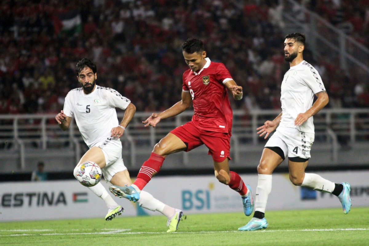 Penyerang Timnas Indonesia Dimas Drajad (Foto: Sahlul Fahmi/jatimnow.com)