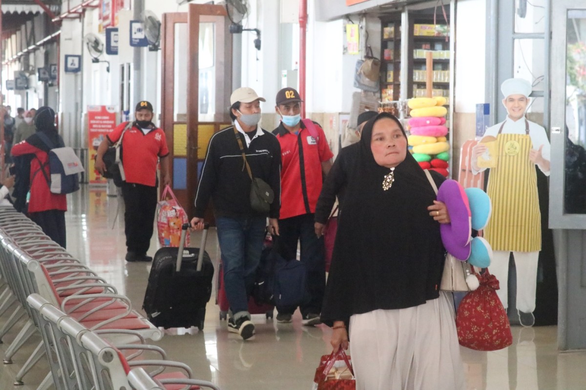 Suasana di Stasiun Kediri. (Foto : Daop 7 Madiun/jatimnow.com)