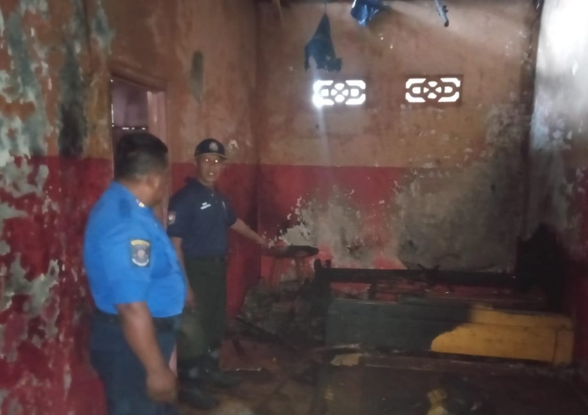 Salah satu kebakaran di Desa Duri, Kecamatan Slahung, Kabupaten Ponorogo. (Foto: Satpol PP Ponorogo)