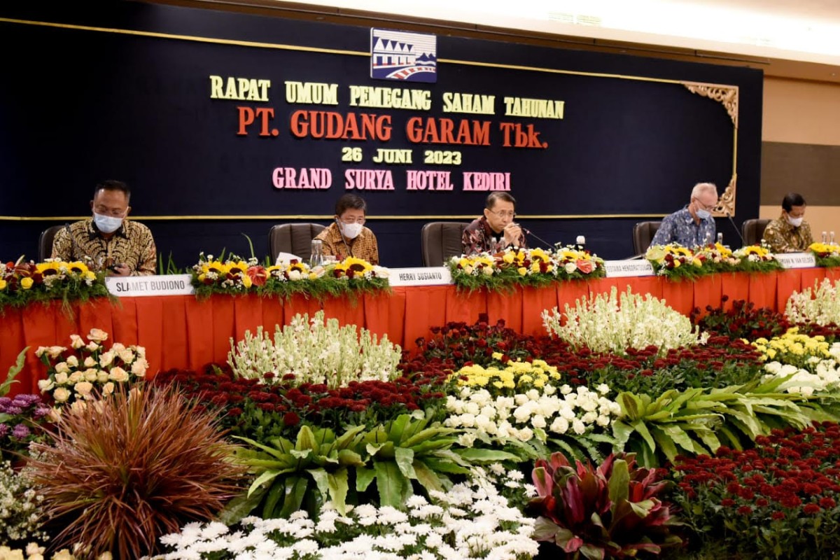 RUPS Tahunan PT Gudang Garam Tbk Kediri. (Foto : GG for jatimnow.com)