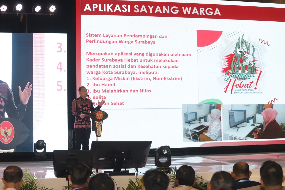 Forum Smart City Nasional 2023 di Shangri-La Hotel. (Foto: Pemkot Surabaya/jatimnow.com)