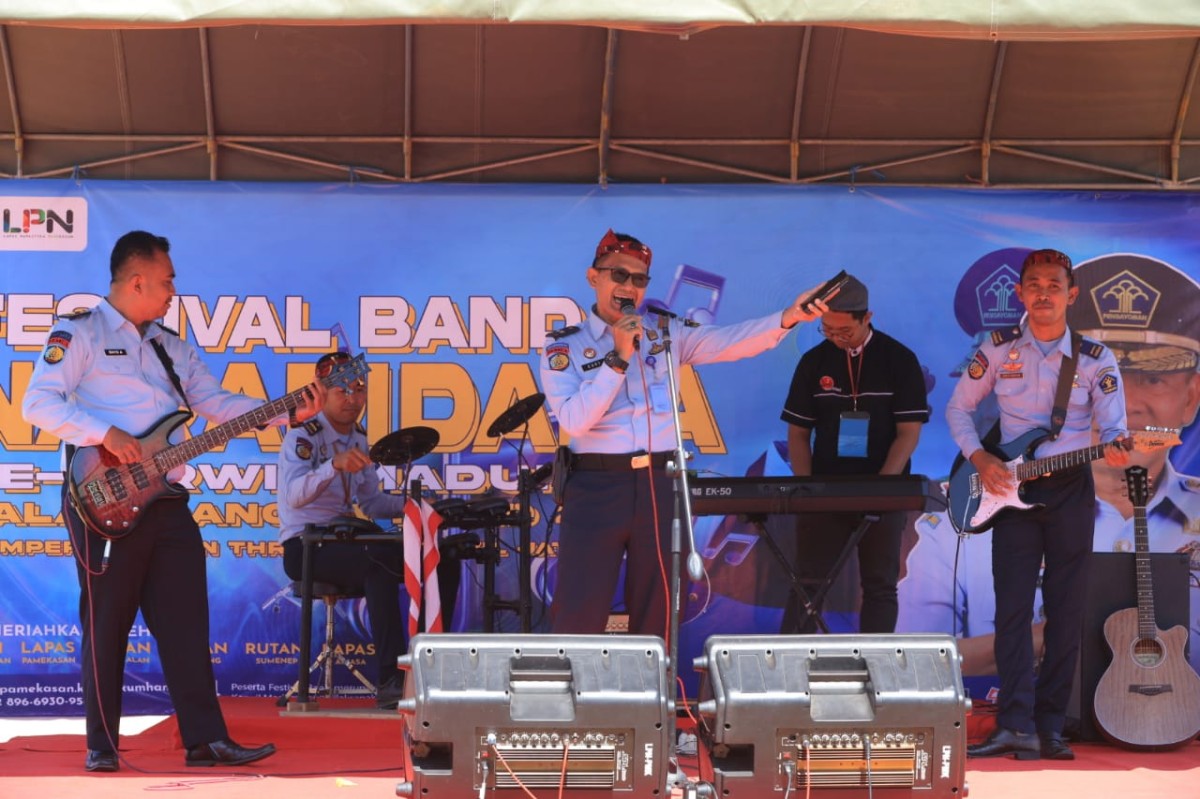 Festival band digelar Kanwil Kemenkumham Jatim di Pamekasan. (Foto: Humas Kemenkumham Jatim/jatimnow.com)