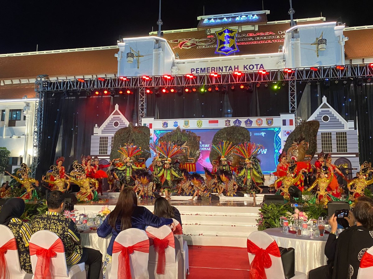 Pembukaan acara SCCIFAF 2023 di Balai Kota Surabaya ( Foto: Haryo Agus for jatimnow.com)