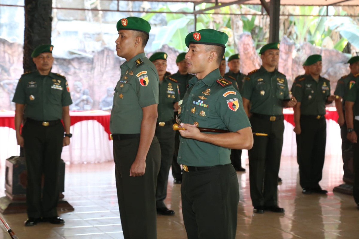 Suasana sertijab Dandim 0812 Lamongan yang dipimpin Komandan Korem (Danrem) 082/CPYJ, Kolonel Inf. Unang Sudargo. (Foto : Humas Kodim Lamongan for jatimnow.com)