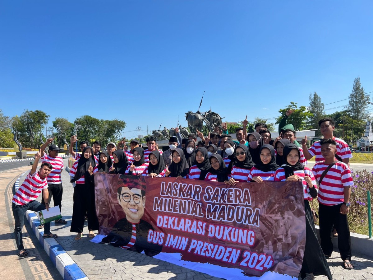 Laskar Sakera Millenial Madura Deklarasikan Dukung Cak Imin Capres 2024 di Sampang