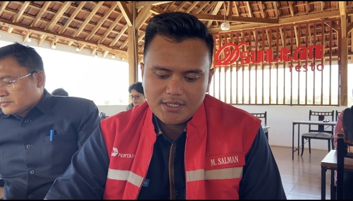Sales Branch Manager VI Kediri PT Pertamina, Muhammad Salman Al Farisy (Foto: Ahmad Fauzani/jatimnow.com)