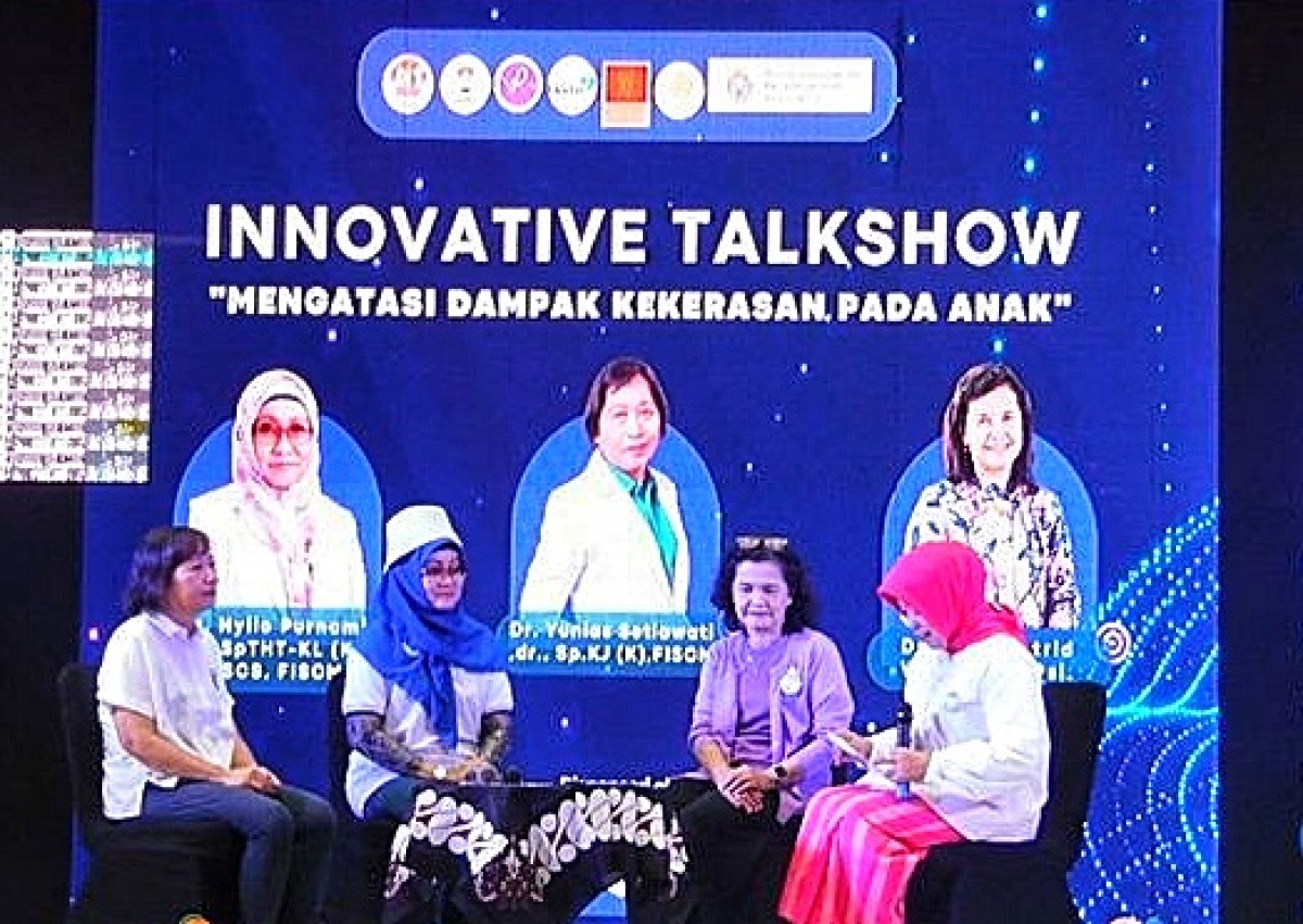 Talksow dalam perayaan Hari Anak Nasional (HAN) 2023 yang digelar Yayasan Kesejahteraan Anak Indonesia (YKAI) Jawa Timur di Grand City Mall Surabaya. (Foto: YKAI jatim for jatimnow.com).