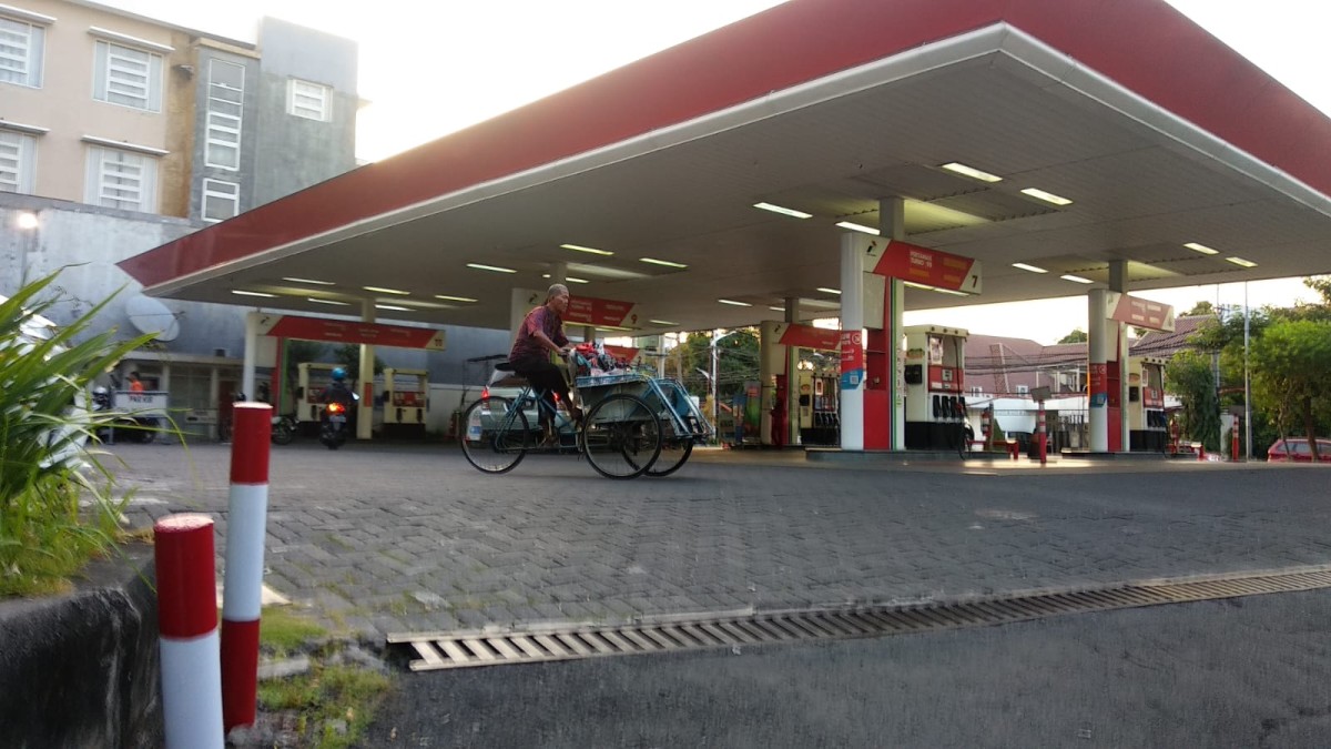 SPBU di Surabaya. (Foto: Haryo Agus/jatimnow.com)